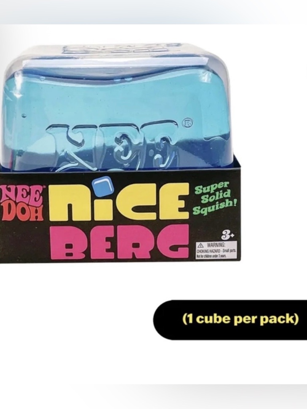 Nee Doh Nice Berg Solid Squish Toy - Blue - Picture 2 of 3